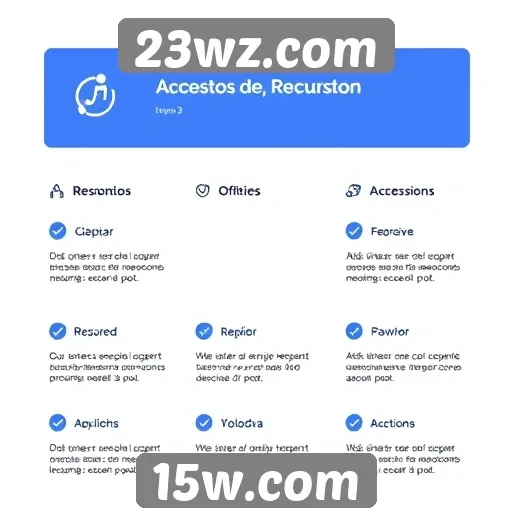 Recursos de acessibilidade no site 23wz.com